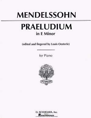 Felix Mendelssohn Bartholdy: Praeludium in E Minor