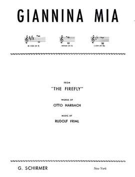 Rudolf Friml: Giannina mia
