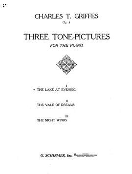 Charles Tomlinson Griffes: Lake at Evening, Op. 5, No. 1