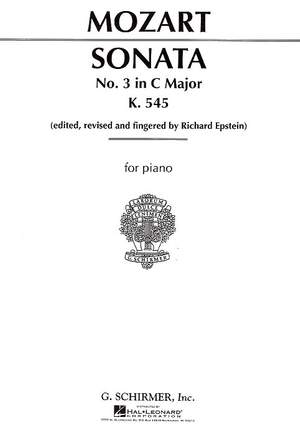 Wolfgang Amadeus Mozart: Sonata No. 3 in C Major K545