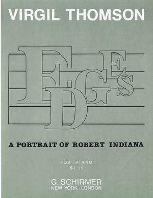 Virgil Thomson: Edges (Portrait of Robert Indiana)