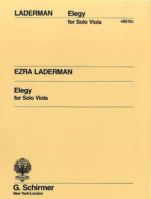 Ezra Laderman: Elegy for Solo Viola