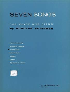 Rudolph Schirmer: Honey Shun Vo/Pno