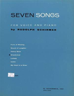 Rudolph Schirmer: Wanderlust Vo/Pno 7 Songs