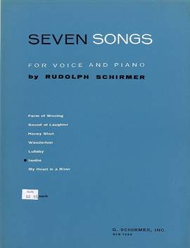 Rudolph Schirmer: Ianthe Vo/Pno