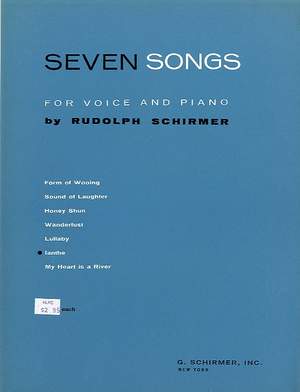 Rudolph Schirmer: Ianthe Vo/Pno