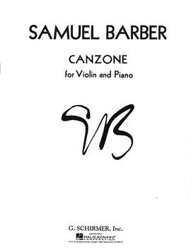 Samuel Barber: Canzone Op. 38