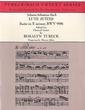 Johann Sebastian Bach: Suite in E Minor BWV996