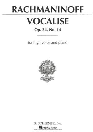 Sergei Rachmaninov: Vocalise Op. 34, No. 14