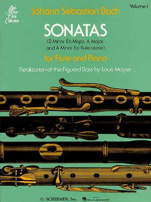 Johann Sebastian Bach: Sonatas for Flute and Piano, Vol. 1