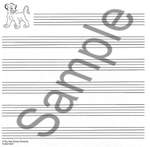 The Lion King Music Manuscript Paper - Wide Staff Product Image