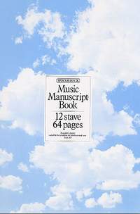 Music Manuscript Book: 12 Stave 64 Pages Spiral
