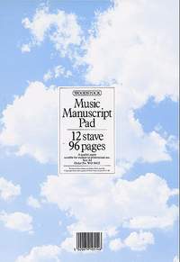 Music Manuscript Book: 12 Stave 96 Pages