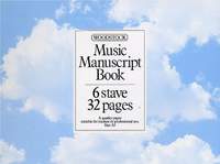 Music Manuscript Book: 6 Stave 32 Pages Spiral