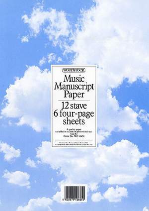 Music Manuscript - 12 stave, 6 4-page sheets