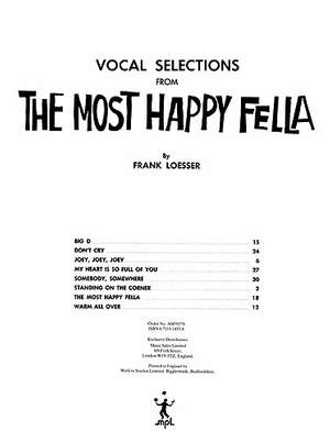 Frank Loesser: The Most Happy Fella