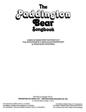 The Paddington Bear Songbook
