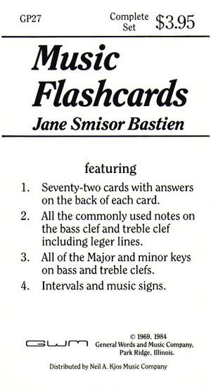 James Bastien: Music Flashcards