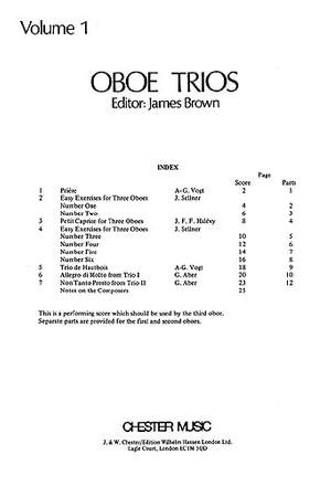 James Brown: Oboe Trios
