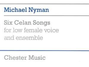 Michael Nyman: Six Celan Songs Full Score