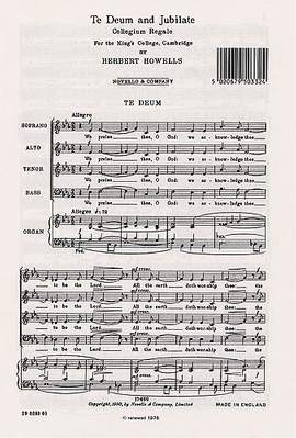 Herbert Howells: Te Deum and Jubilate (Collegium Regale)