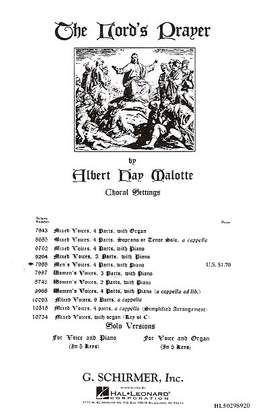 Albert Hay Malotte: Lord's Prayer