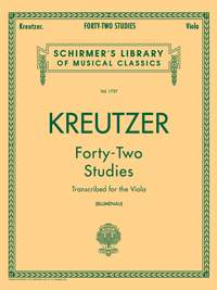 Rudolf Kreutzer: 42 Studies Transcribed for the Viola