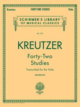 Rudolf Kreutzer: 42 Studies Transcribed for the Viola
