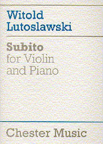 Witold Lutoslawski: Subito