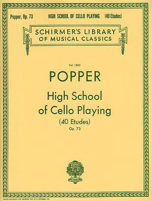 David Popper: High School of Cello Playing (40 Etudes), Op. 73