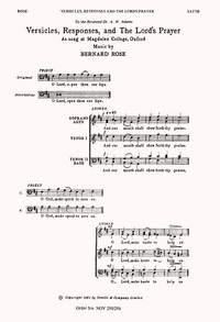 Bernard&#x20;Rose&#x3A;&#x20;Versicles,&#x20;Responses&#x20;And&#x20;The&#x20;Lord&#x27;s&#x20;Prayer