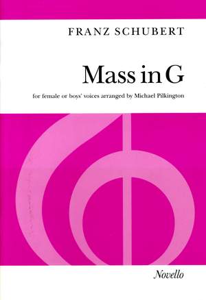 Franz Schubert: Mass In G Female Or Boys' Voices