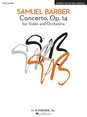Samuel Barber: Concerto, Op. 14 - Corrected Revised Version