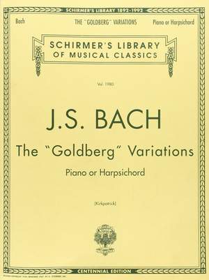 Johann Sebastian Bach: Bach: Goldberg Variations