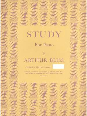 Arthur Bliss: Study For Piano