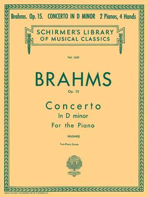 Johannes Brahms: Concerto No. 1 in D Minor, Op. 15 (2-piano score)