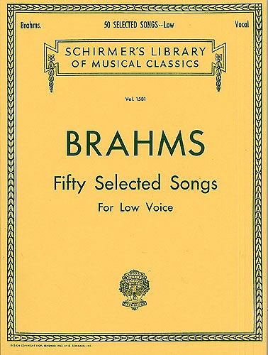 Johannes Brahms: 50 Selected Songs