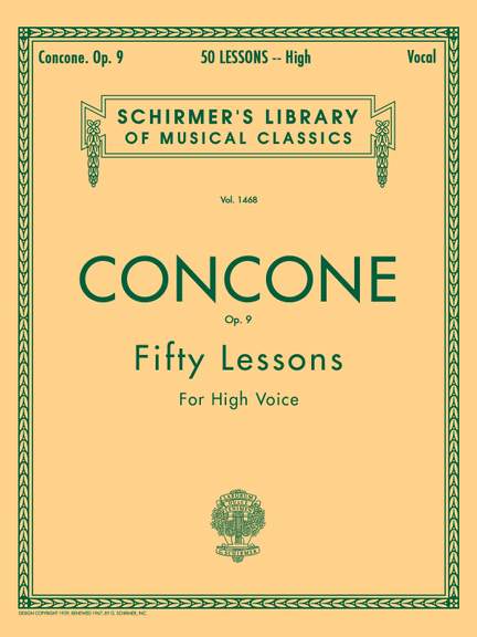 Joseph Concone: 50 Lessons, Op. 9