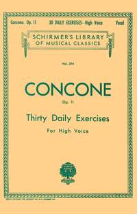 Joseph Concone: 30 Daily Exercises, Op. 11 - High Voice