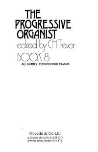 C.H. Trevor: Progressive Organist Book 8