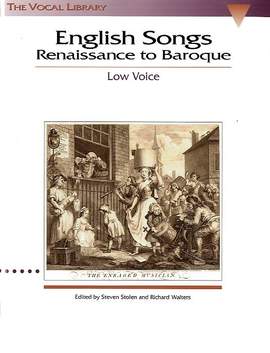 English Songs: Renaissance to Baroque