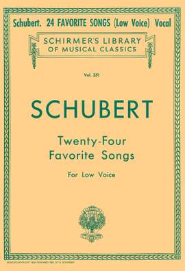 Franz Schubert: 24 Favorite Songs