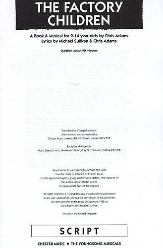 The Factory Children (script)