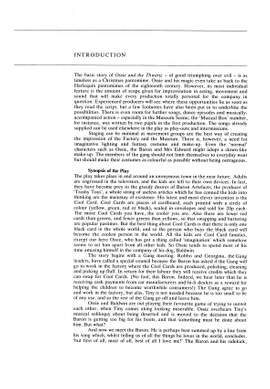Peter Horton: Ossie And The Thwartz Libretto/Melody Part