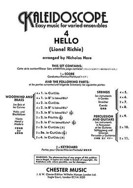 Lionel Richie: Kaleidoscope: Hello