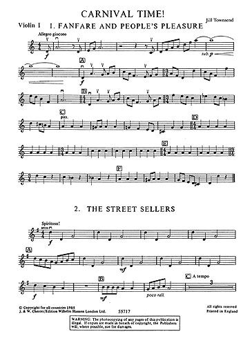 Townsend: Playstrings Moderately Easy No. 11 Carnival Time