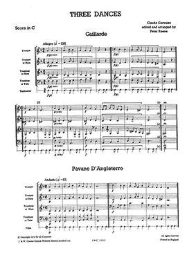 Claude Gervaise: Three Dances