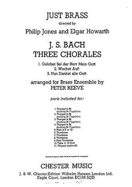 Johann Sebastian Bach: Three Chorales