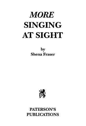 More Singing At Sight
