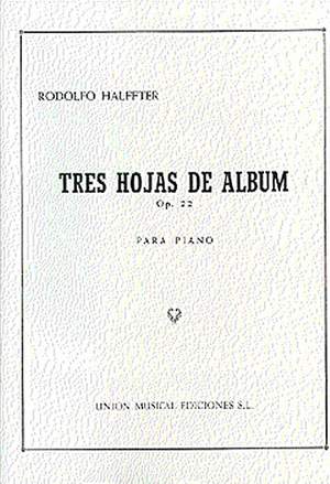 Rodolfo Halffter: Tres Hojas De Album Op. 22